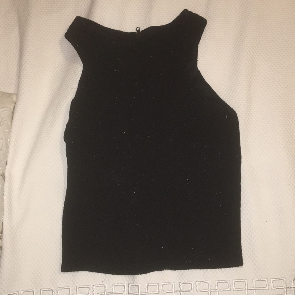 Sparkly Hgh Neck Forever 21 Tank Top